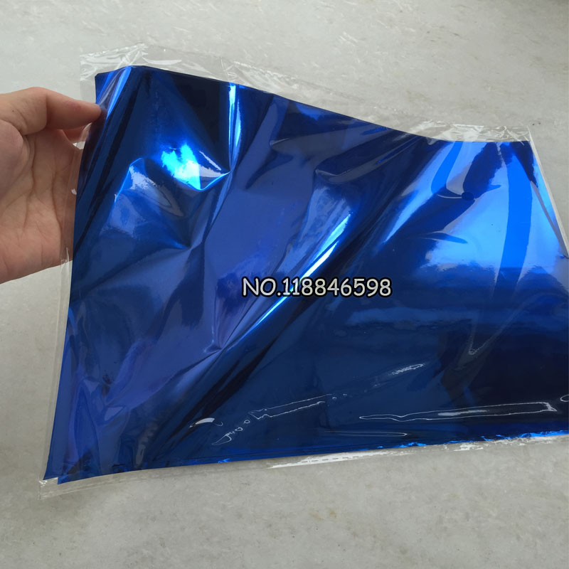 20x29Cm A4 블루 컬러 핫 스탬핑 호일 종이 하드 박스 및 플라스틱 소재, 50 피스